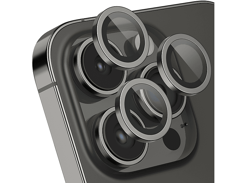 MOBSTORE Kameraobjektivschutz, Space Schwarz Schutzglas(für Apple iPhone 14 Pro;iPhone 14 Pro Max)