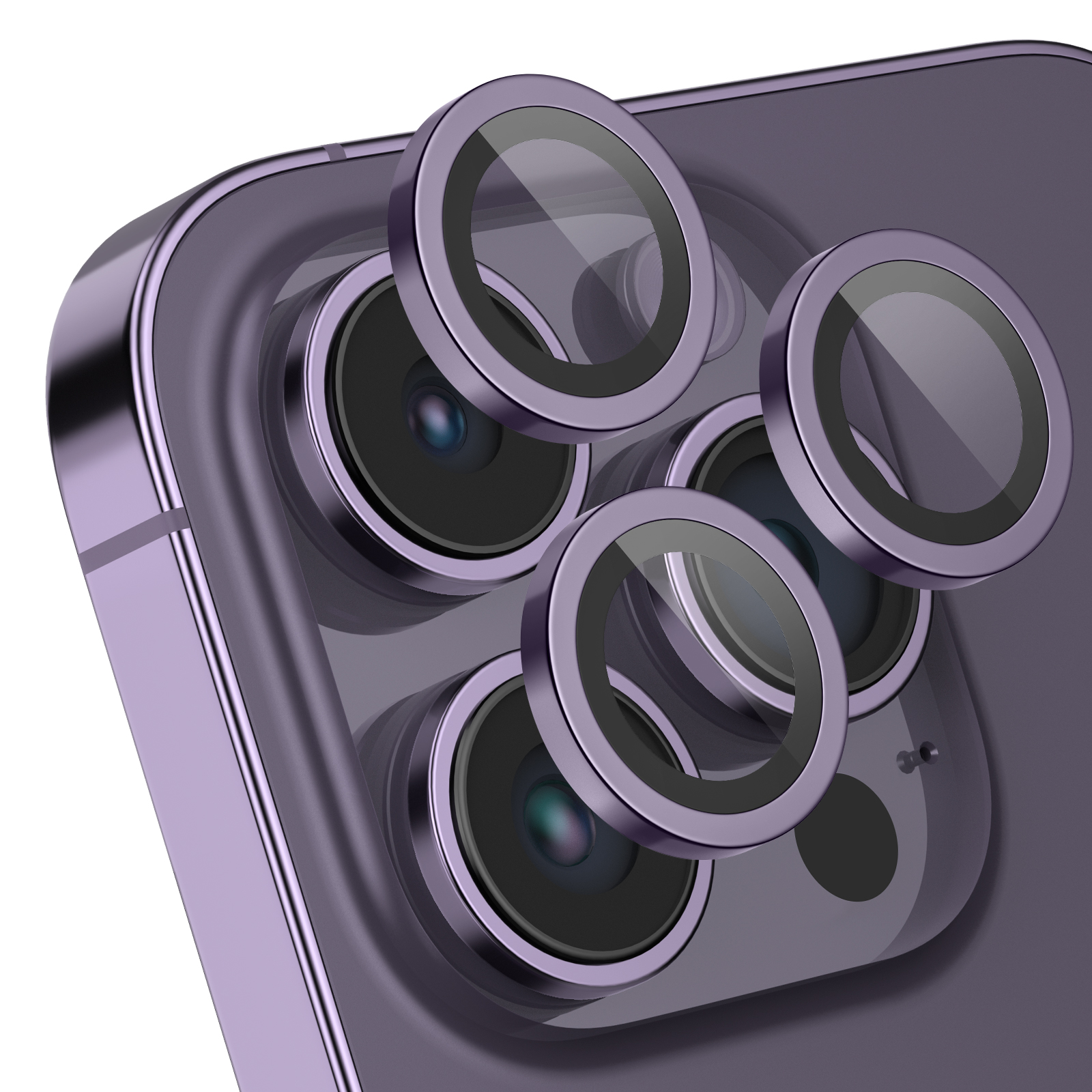 MOBSTORE Kameraobjektivschutz, Dunkellila Pro Apple 14 iPhone Schutzglas(für Pro;iPhone 14 Max)