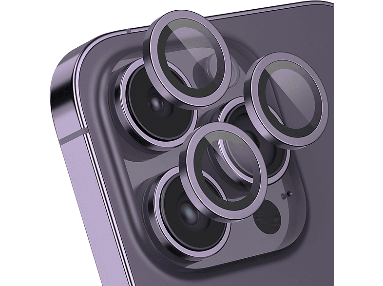 MOBSTORE Kameraobjektivschutz, Dunkellila Schutzglas(für Apple iPhone 14 Pro;iPhone 14 Pro Max)