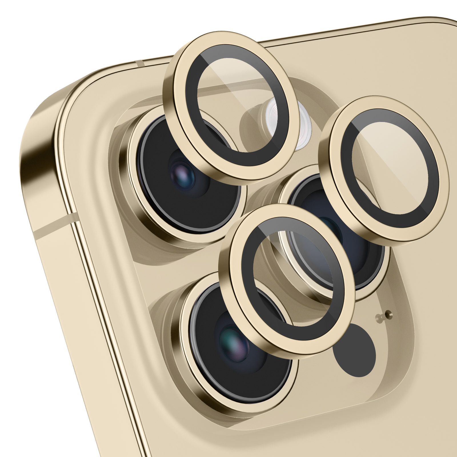 Gold iPhone Max) Schutzglas(für Apple Pro MOBSTORE Pro;iPhone Kameraobjektivschutz, 14 14