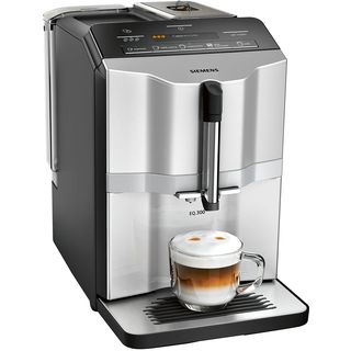Cafetera superautomática - SIEMENS SIEMENS - Máq. Café EQ.300 TI353201RW, 15 bar, 1300 W, 1 tazas, Inox + Preto