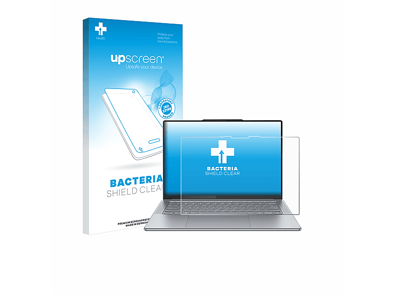 UPSCREEN antibakteriell 7 Schutzfolie(für Lenovo 8) Yoga Slim klare Gen