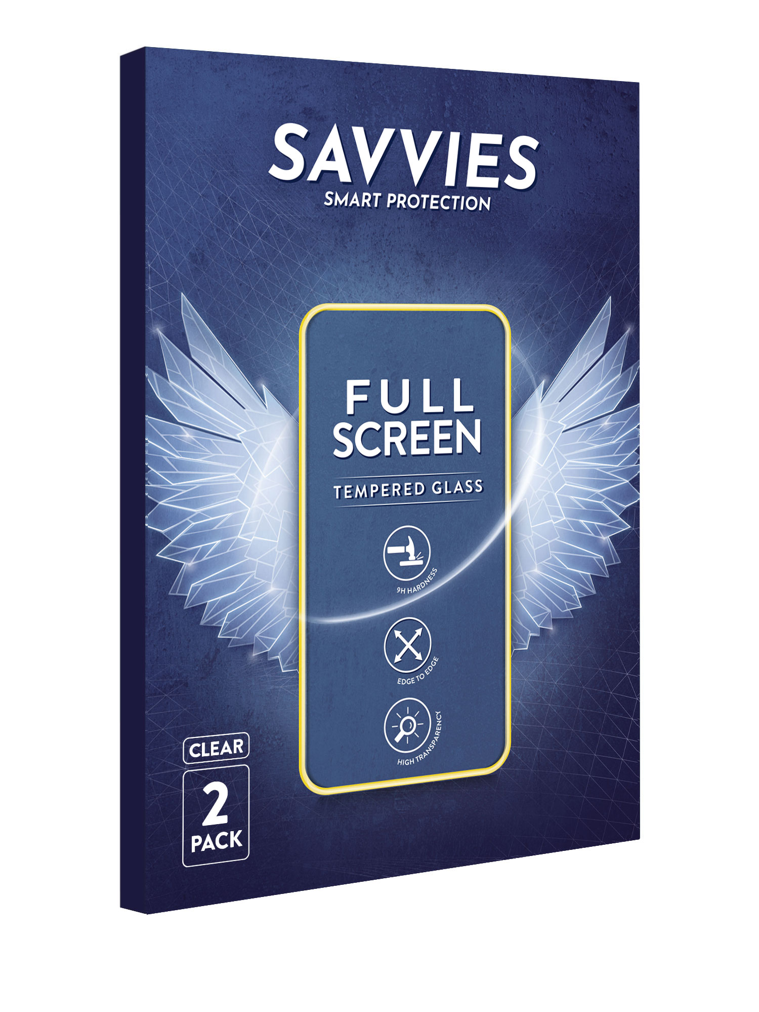 SAVVIES 2x Xtreme Glass 2.5D Full Galaxy Samsung Cover S22 Plus) Schutzfolie(für Panzerglas