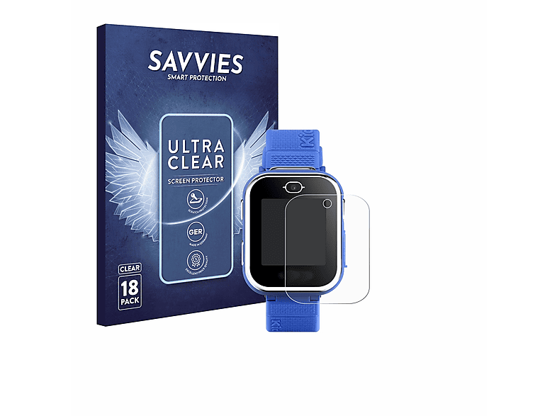SAVVIES 18x klare Schutzfolie(für Kidizoom Watch DX3) Smart Vtech
