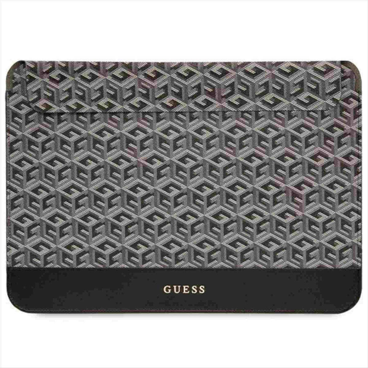 GUESS GCube Stripes für Polyester Full Universell Cover Nylon, Schwarz Umhängetasche / Tablethülle