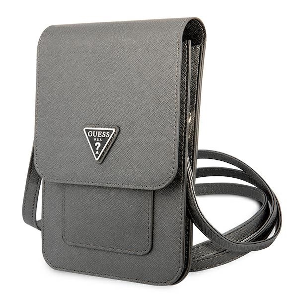 Cover, Triangle Universelle Full Universell, Grau Umhängetasche, Saffiano Tasche, GUESS