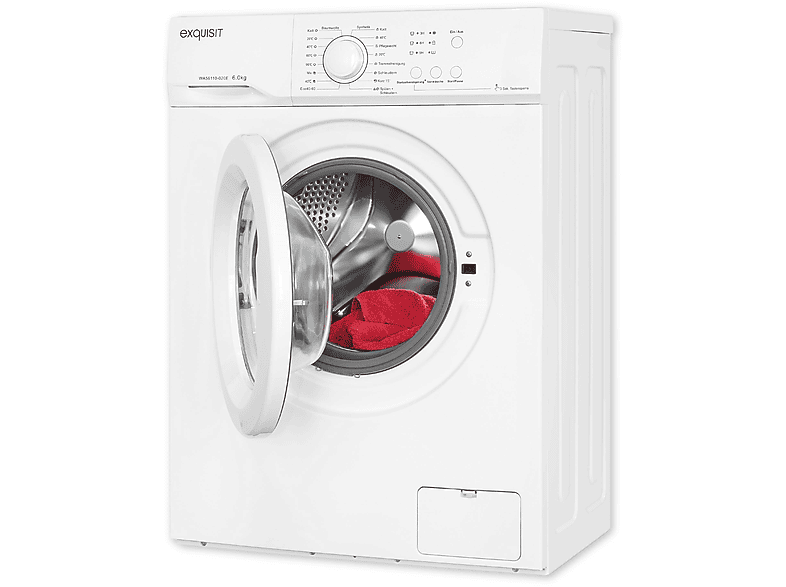 EXQUISIT Waschmaschine (6,0 kg, E) WA56110-020E