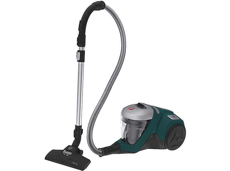 HOOVER HP330ALG 011 Zylinder-Vakuum Bodenstaubsauger, maximale Leistung: 850 Watt, Velvet Green-Tech Grey/ Appin grau transparent)