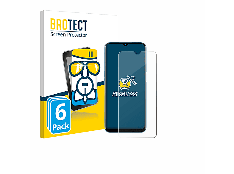 BROTECT 6x Oppo Schutzfolie(für Airglass klare A16e)