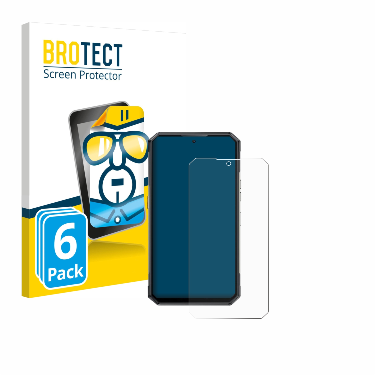 BROTECT 6x klare Schutzfolie(für WP30 Oukitel Pro)