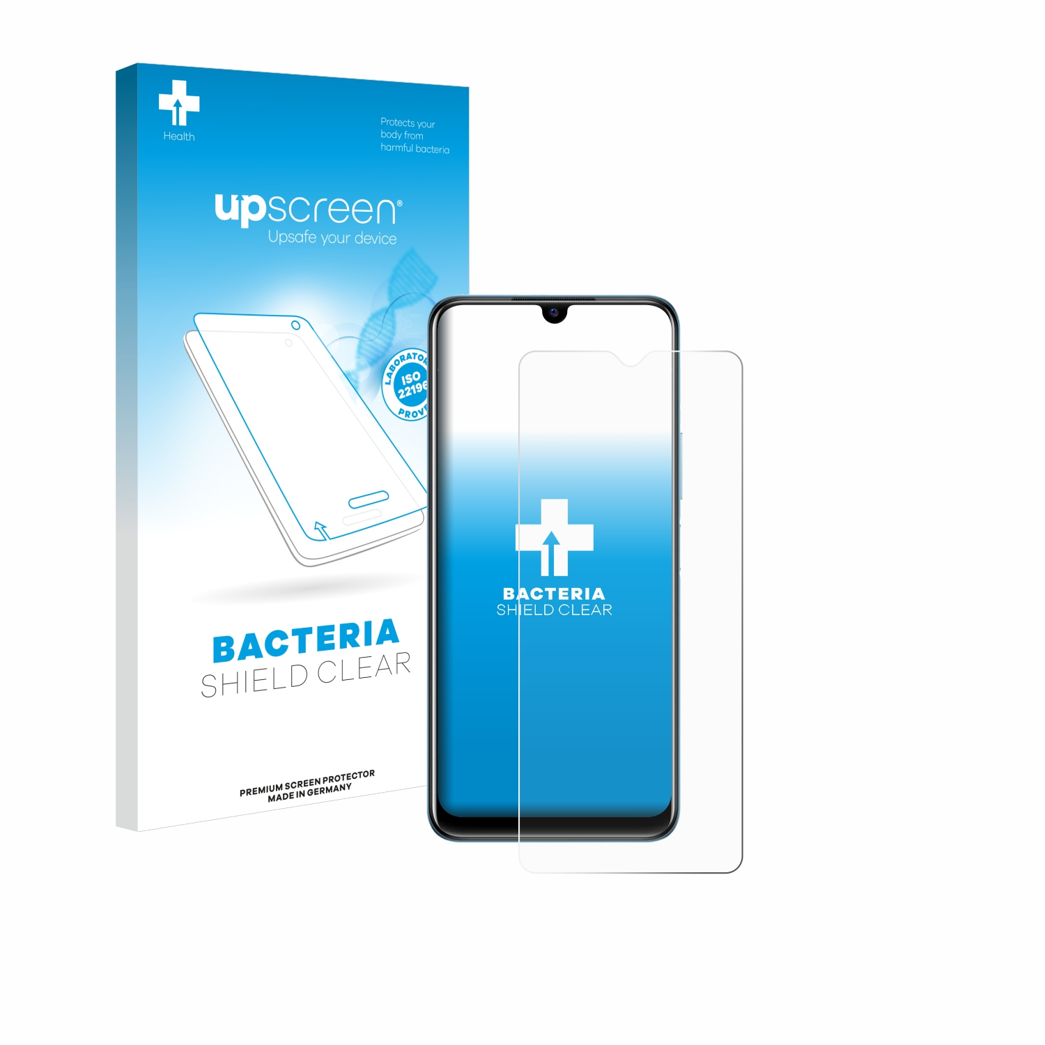 UPSCREEN antibakteriell klare Schutzfolie(für Vivo Y21e)