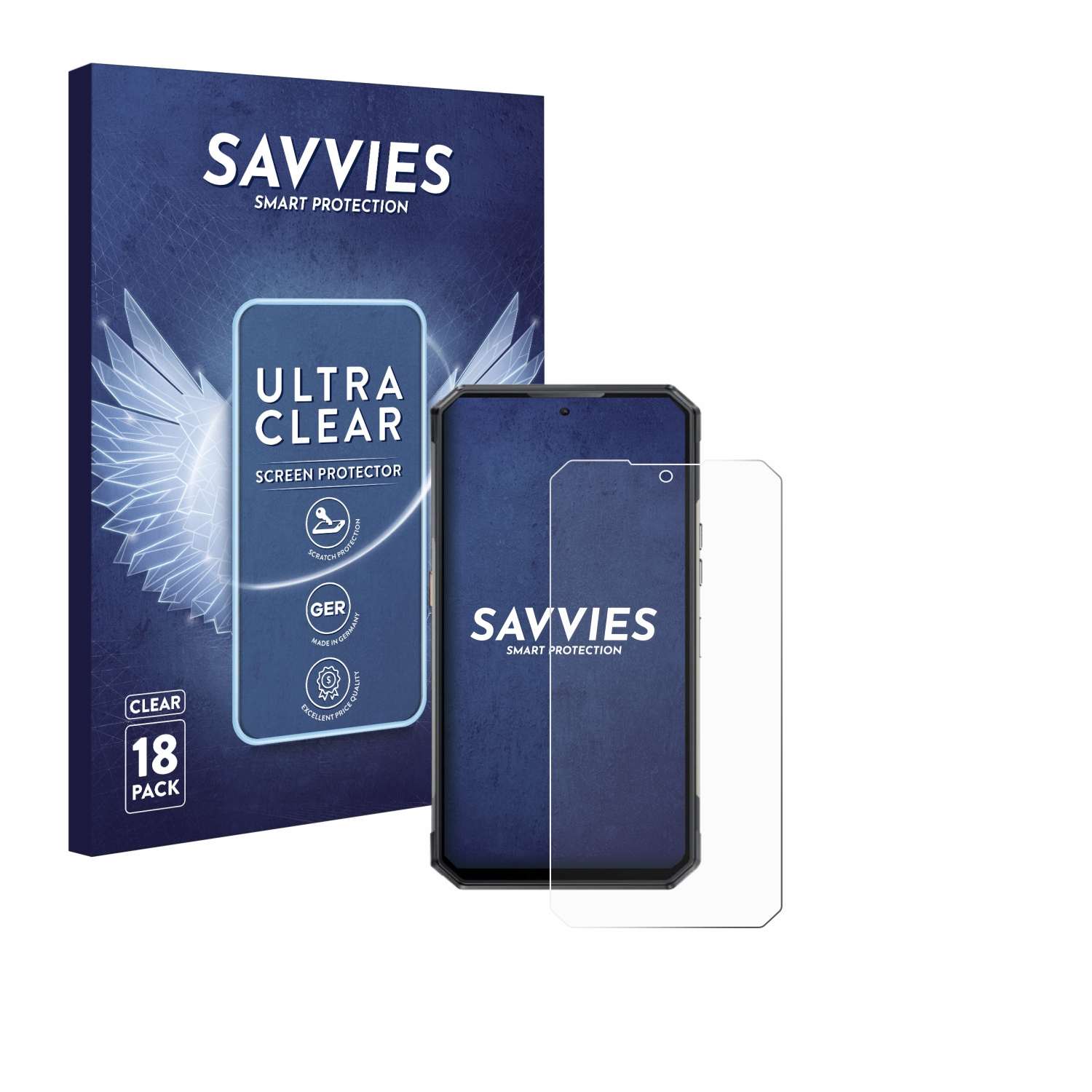 SAVVIES 18x klare Schutzfolie(für Oukitel WP30 Pro)