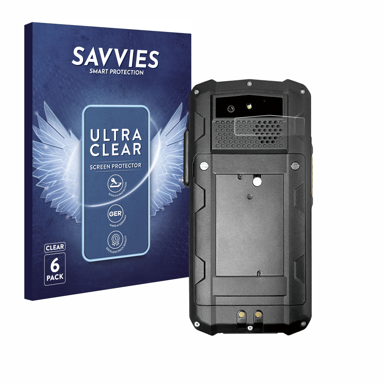 SAVVIES 6x klare Schutzfolie(für RugGear RG540)