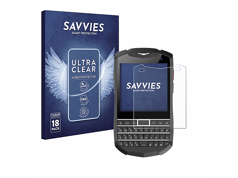 SAVVIES 18x klare Unihertz Titan Pocket) Schutzfolie(für