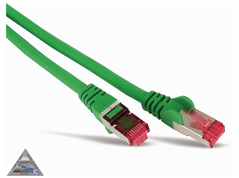 2m, Patchkabel grün Halogenfrei S/CONN S/FTP Patchkabel 2 m MAXIMUM cat6A PIMF CONNECTIVITY RJ45,