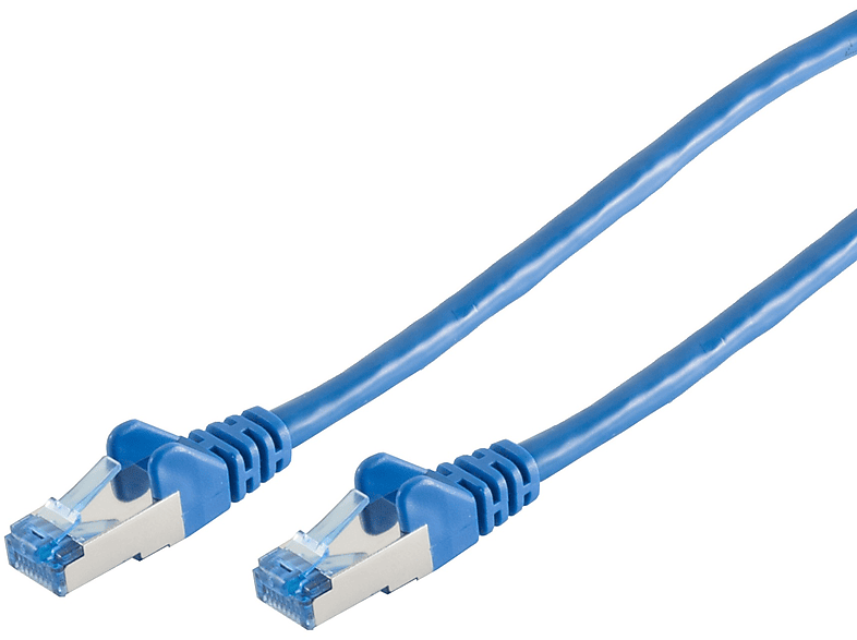 S/CONN MAXIMUM CONNECTIVITY Patchkabel cat6A S/FTP PIMF blau 0,25m, Patchkabel RJ45, 0,50 m