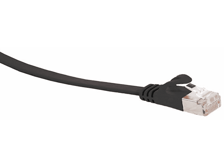 S/CONN MAXIMUM CONNECTIVITY 7 15 slim RJ45 CAT Rohkabel sw 15m, RJ45, Patchkabel Flachkabel m m