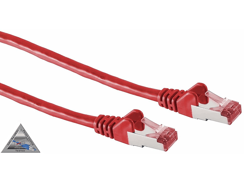 S/CONN MAXIMUM rot Patchkabel m PIMF Patchkabel Halogenfrei S/FTP cat6A 15m, CONNECTIVITY 15 RJ45