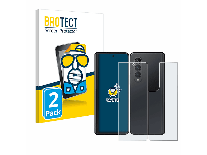 BROTECT 2x matte Z Samsung Galaxy 5G) Fold Schutzfolie(für 3