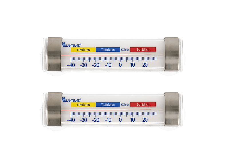 1x Ofenthermometer & 1x Kühlschrankthermometer – Edelstahl, Mechanisch, Kein Batteriebedarf Für Braten, Backen & Gefrierschrank