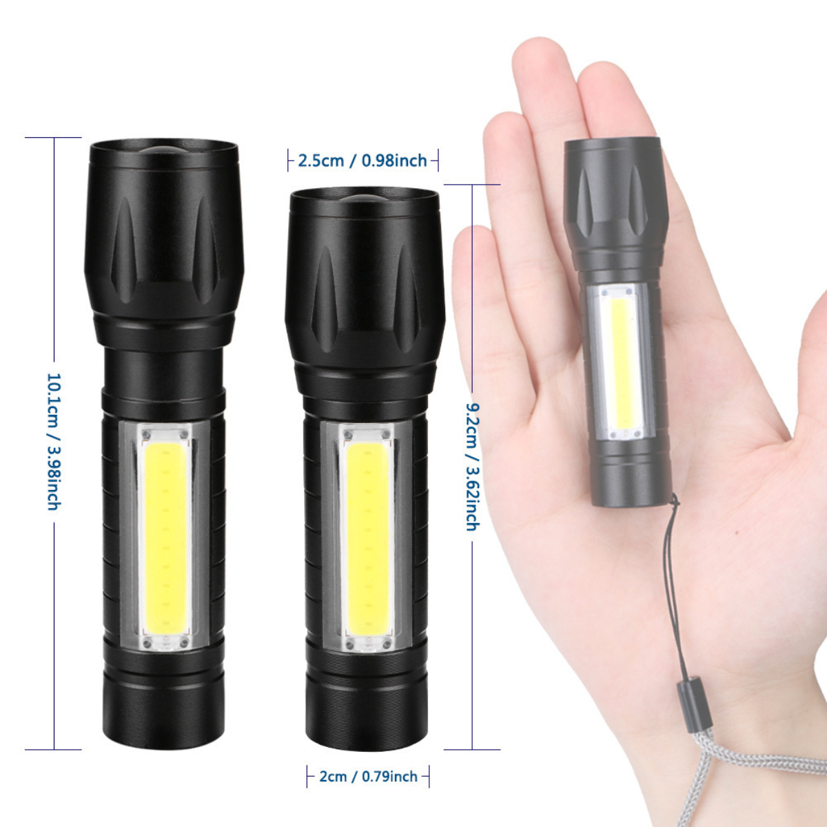 Mini-Modell, Taschenlampe Taschenlampe hoher Stift-Clip stabile Helligkeit - tragbares mit Leistung, LACAMAX Helle