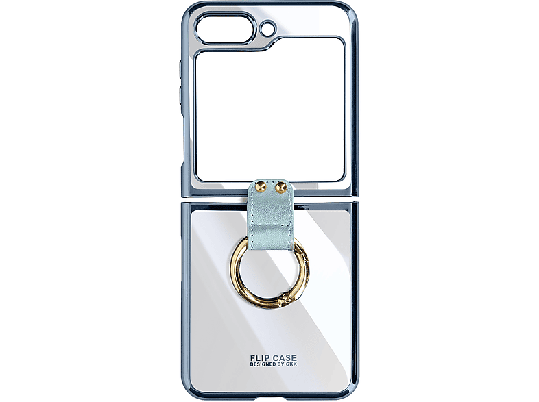 AVIZAR Ring Case Series, Backcover, Samsung, Galaxy Z Flip 5, Blau