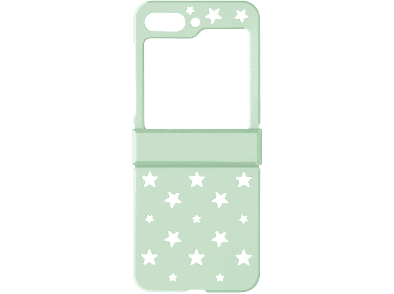 AVIZAR Handyhülle Star Backcover, Case Samsung, Z Hellgrün Flip Galaxy 5, Series,