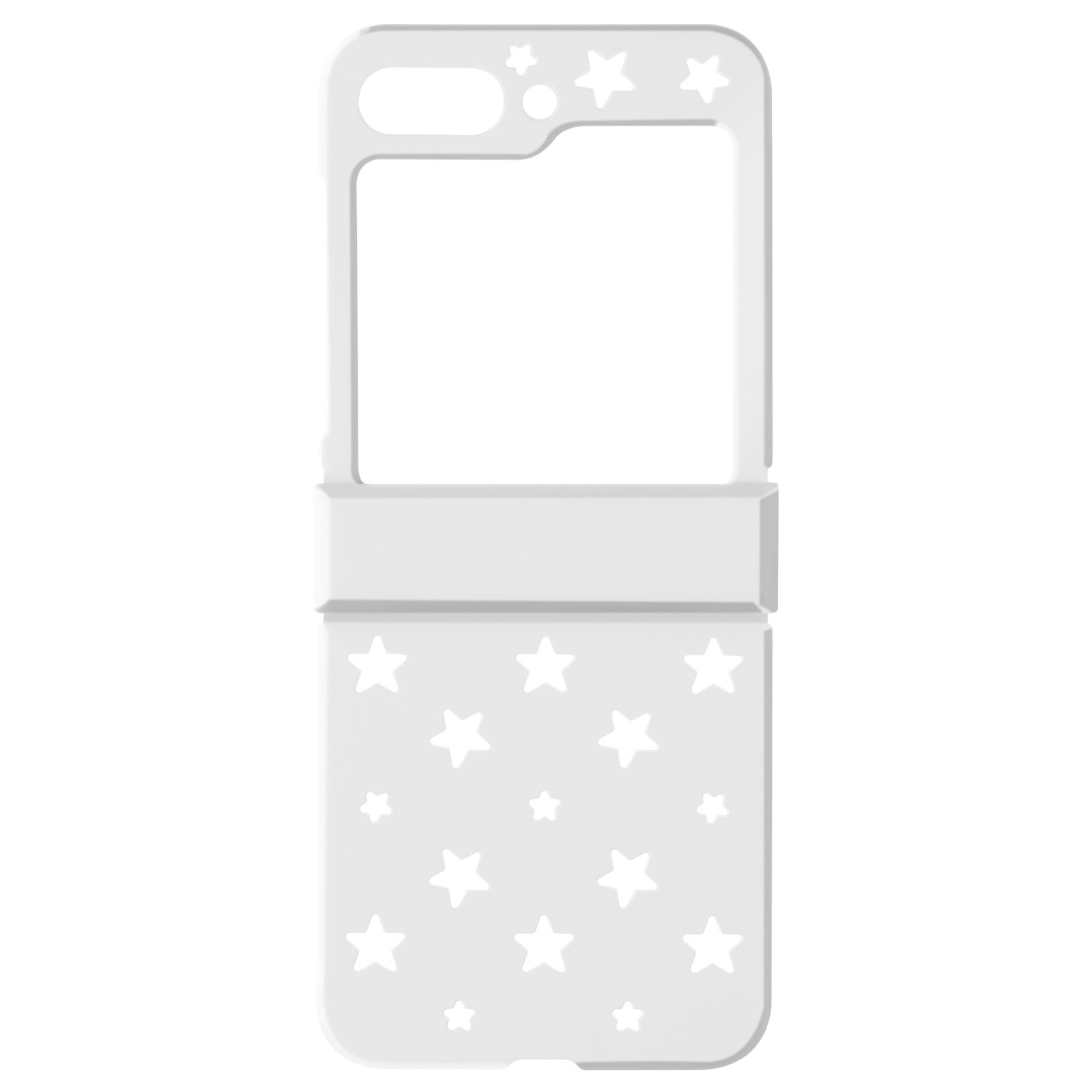 AVIZAR Star Case Handyhülle Weiß Samsung, Galaxy Flip Backcover, Z 5, Series
