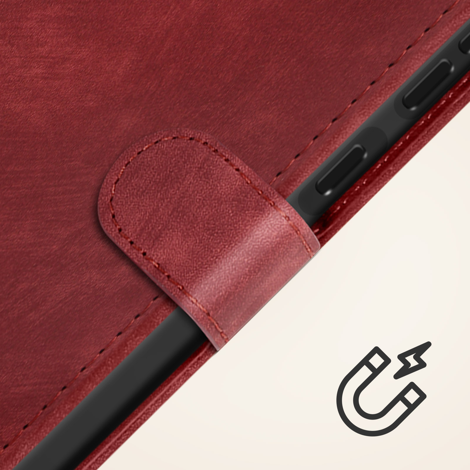 Strap Samsung, Bookcover, Rot Series, A05R, Portemonnaie-Hülle Cover AVIZAR