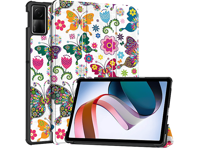 Kunstleder, LOBWERK Zoll Pad Schutzhülle für Xiaomi Redmi Hülle 11 Bookcover 2023 Mehrfarbig SE