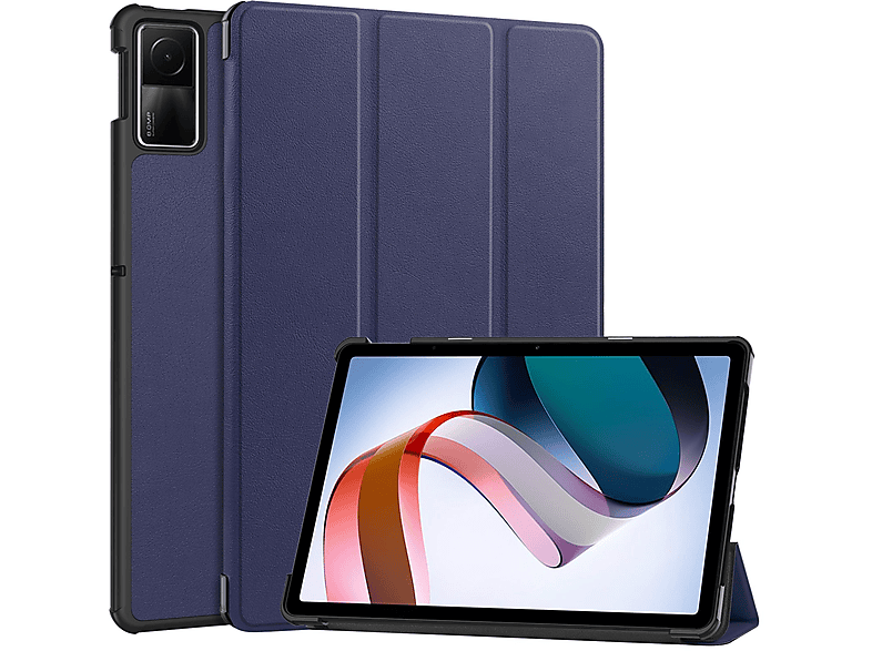 LOBWERK Hülle Schutzhülle Bookcover für Xiaomi Redmi Pad SE 2023 11 Zoll Kunstleder, Blau