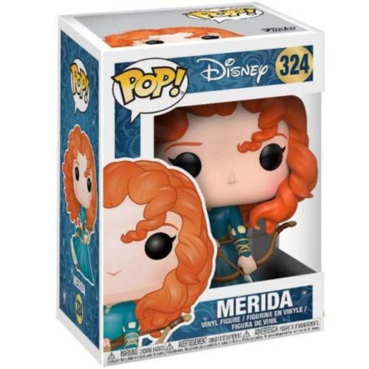 Merida Funko Pop! Figur in Box, Disney, hält einen Bogen.