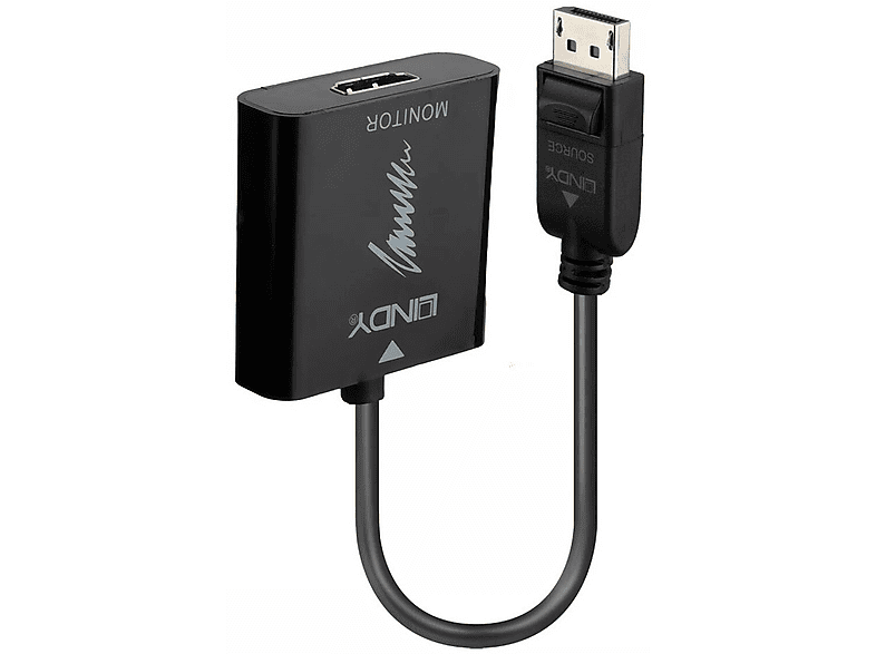 LINDY 41068 DisplayPort-zu-HDMI-Adapter, Schwarz