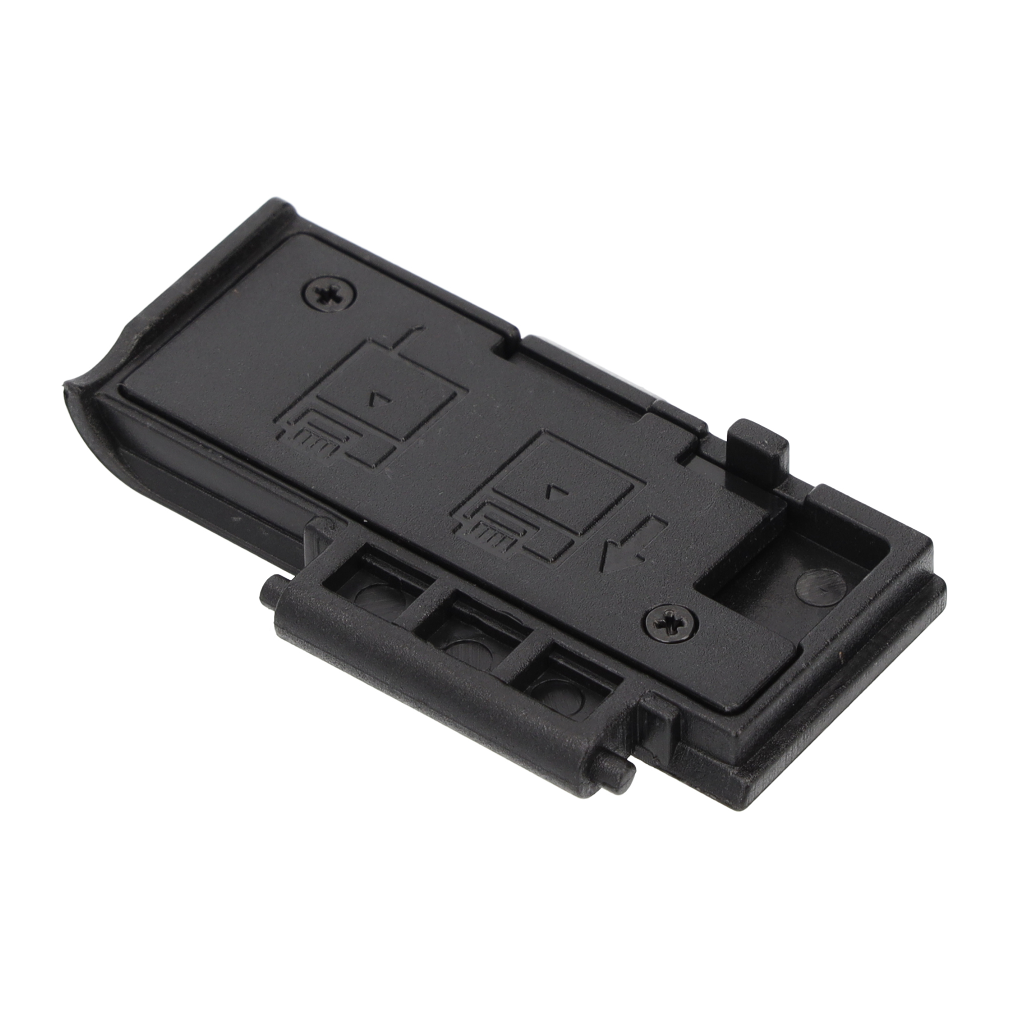 AYEX Batteriefachdeckel für Canon 600D, Batteriegriff-Set, Black EOS