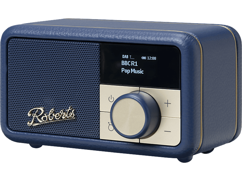 ROBERTS RADIO Blau Revival Digitalradio, DAB+ | Petite DAB+, Bluetooth midnight Akku Radio integriertem | mit blue / tragbares FM und