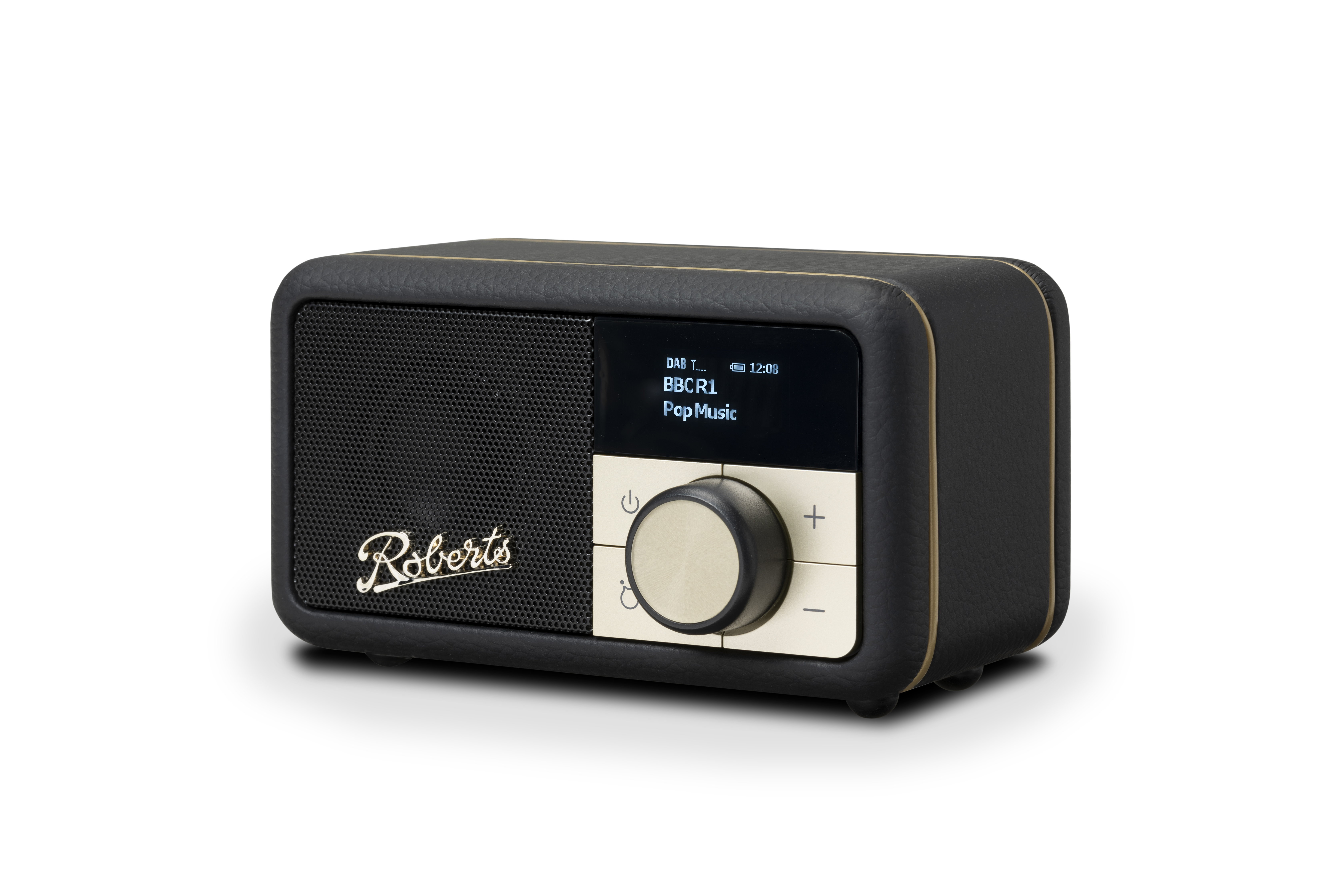 ROBERTS RADIO Revival Digitalradio, Radio Bluetooth black integriertem | mit DAB+ | / tragbares DAB+, Petite Akku und FM Schwarz