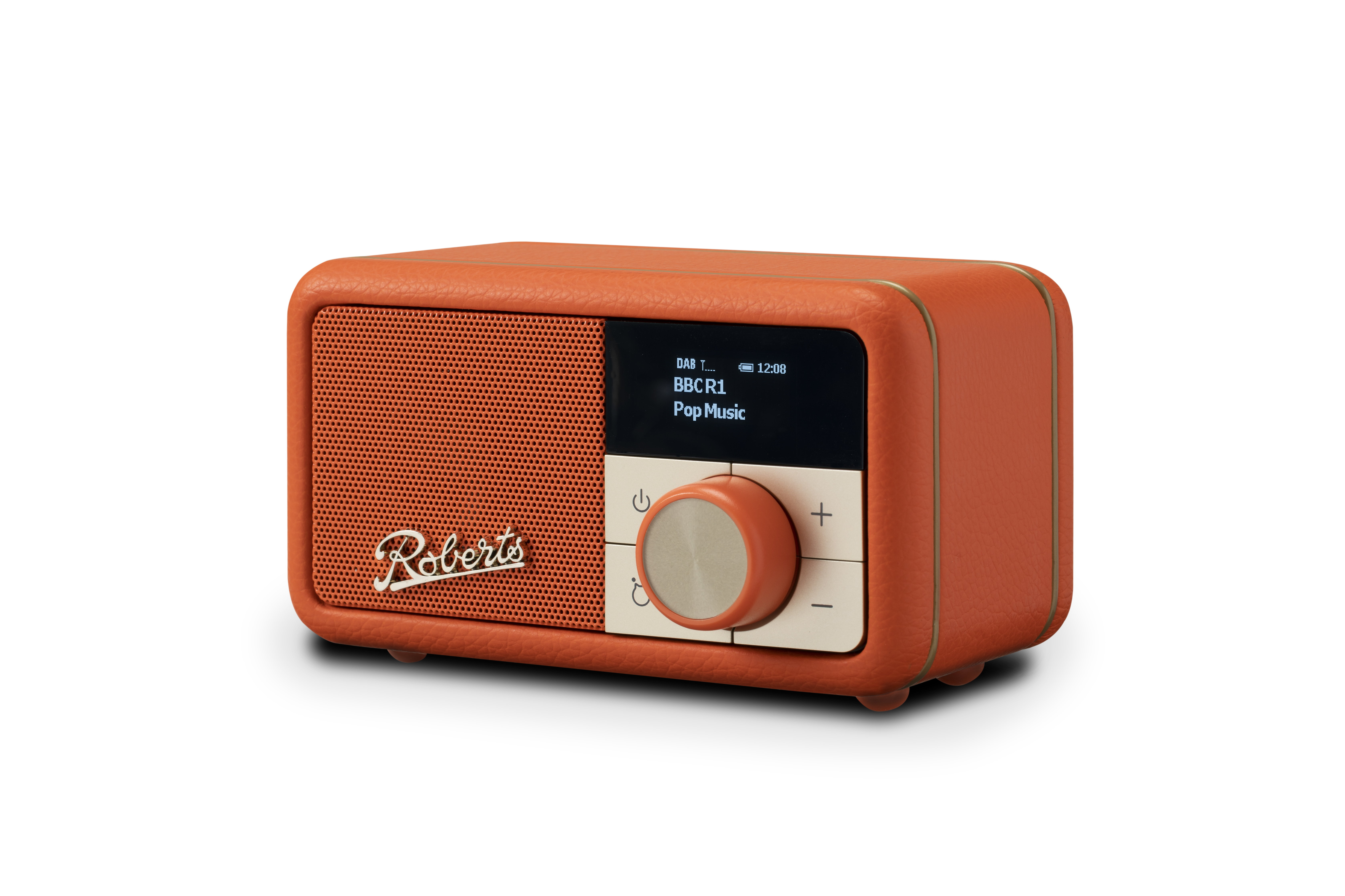 / RADIO mit Akku Orange DAB+ Radio ROBERTS | tragbares Petite und integriertem Digitalradio, orange | Revival pop DAB+, FM Bluetooth