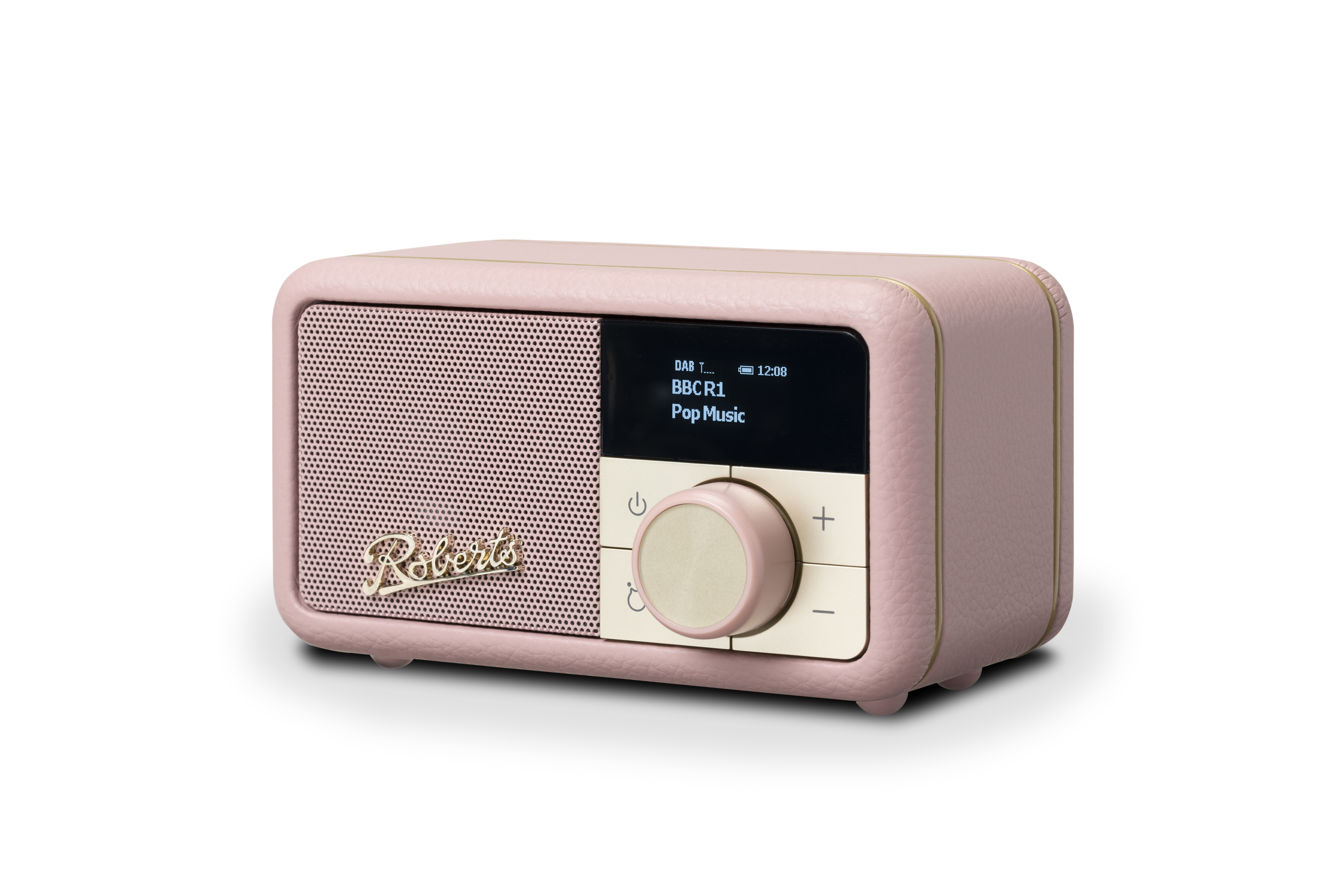 | RADIO Petite Rosé integriertem pink ROBERTS Digitalradio, / DAB+ und | tragbares dusky Revival mit Radio Akku FM DAB+, Bluetooth