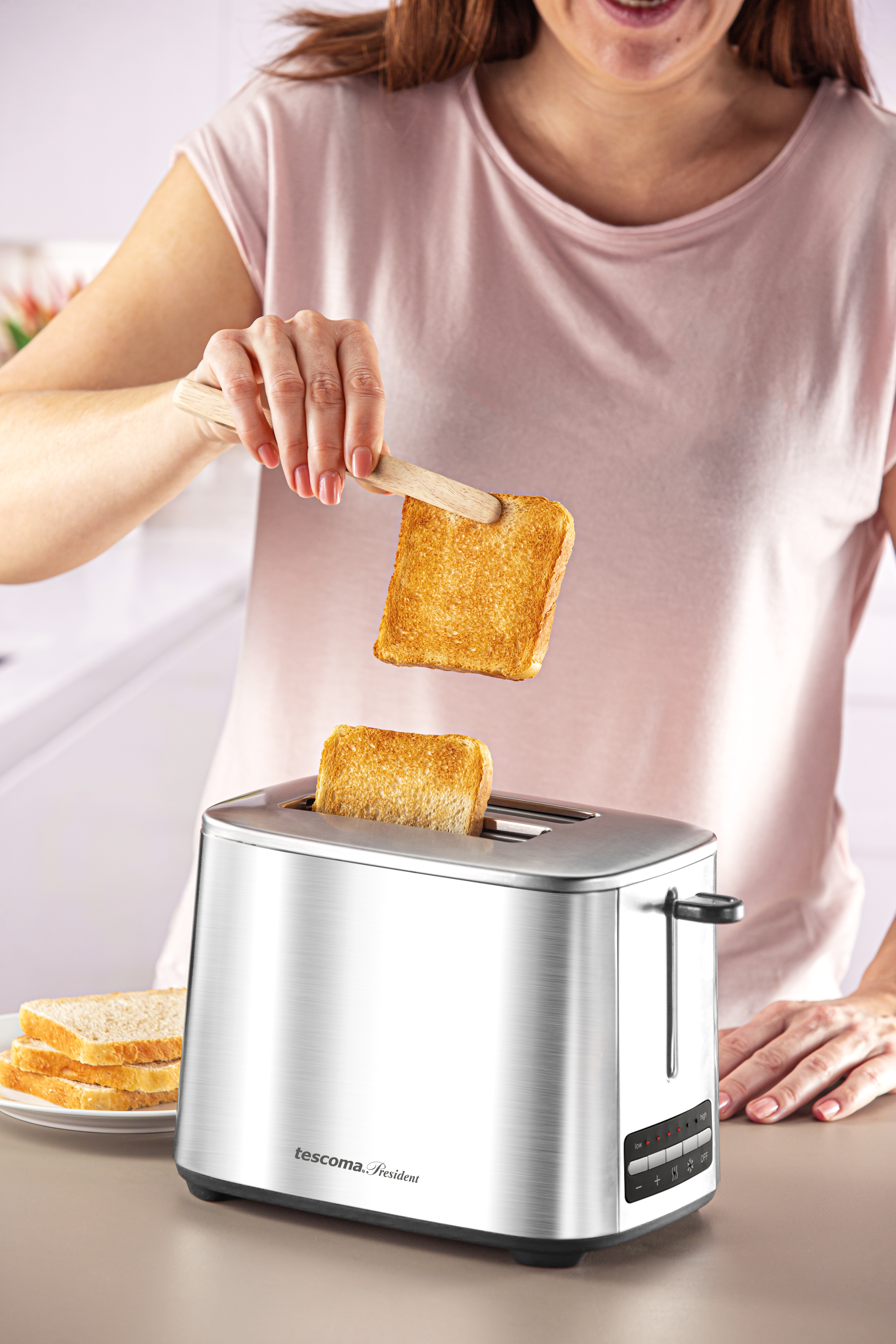 2) TESCOMA Silber Toaster Schlitze: Watt, (1000 PRESIDENT