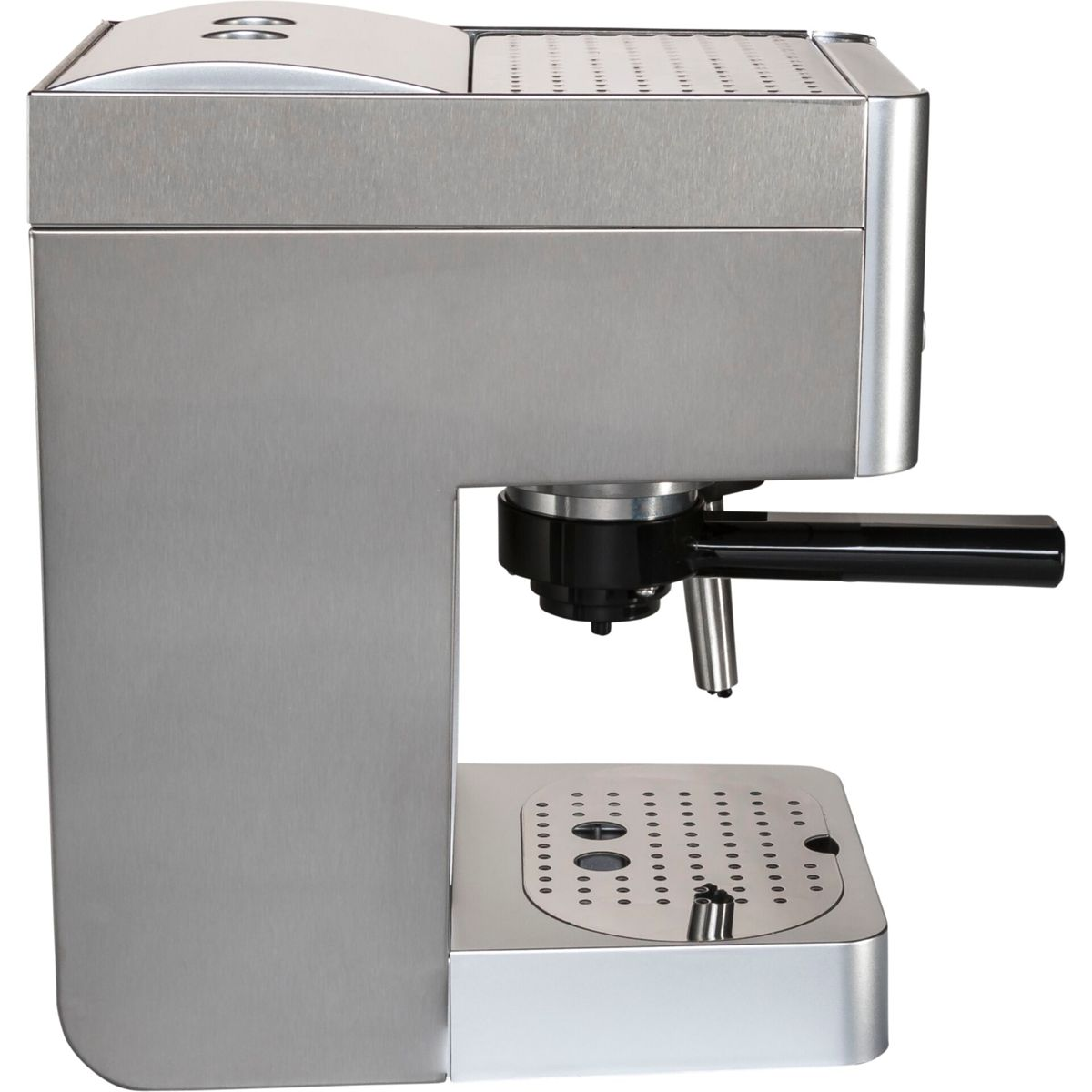 R18427/11 GAGGIA GranGaggia schwarz / Siebträgermaschine silber Prestige