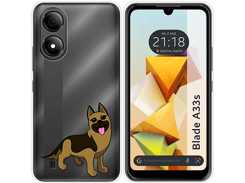 Anlxhj Cover Compatibile per ZTE Blade A33S con 2 Pellicola Vetro Temperato, Morbido Silicone ed Antiurto Protettivo Bumper TPU Gel Smartphone Custodia Case - Trasparente