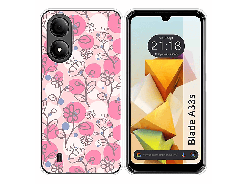 Custodia ZXLZKQ Per ZTE Blade A33s, Cover In Silicone TPU Nero, Ultrasottile Antiurto Con Design A Cartone Animato