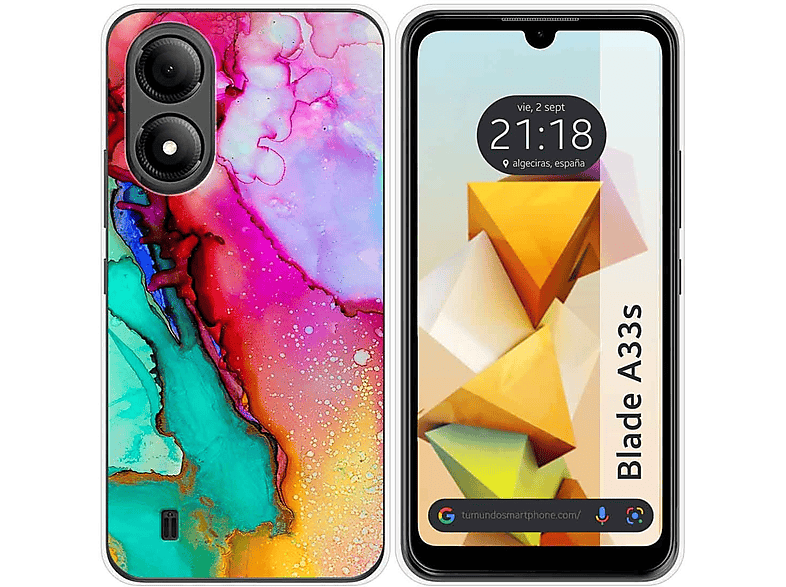 ZXLZKQ Cover Per ZTE Blade A33s: Custodia In Silicone TPU Ultrasottile, Antiurto, Nero, XT115 - 2
