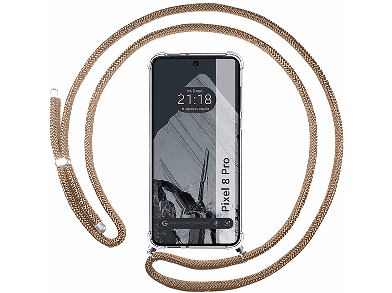 Funda Colgante Transparente Para Google Pixel 8 Pro 5g Con Cordon