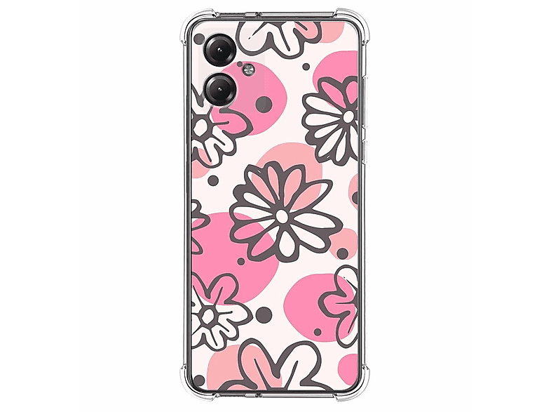 Nadoli Cover Portafoglio Per Motorola Moto G54 5G - Design Floreale Farfalle Con Slot Per Schede - 4