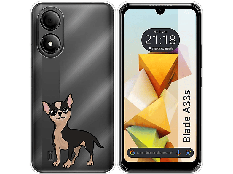 LYZXMY Cover per ZTE Blade A33s (6.3) + 2 x Pellicola Protettiva