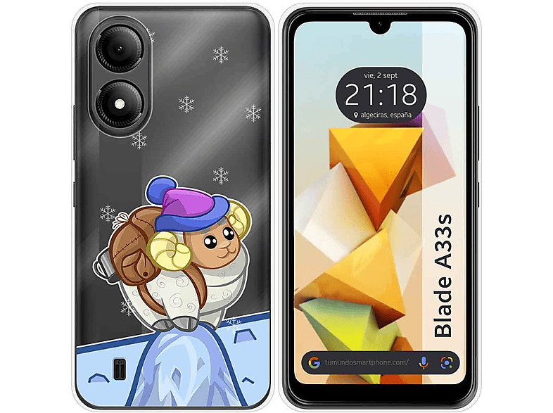 WXPPJ Cover Per ZTE Blade A33s Custodia + [2 Pezzi] Pellicola Vetro