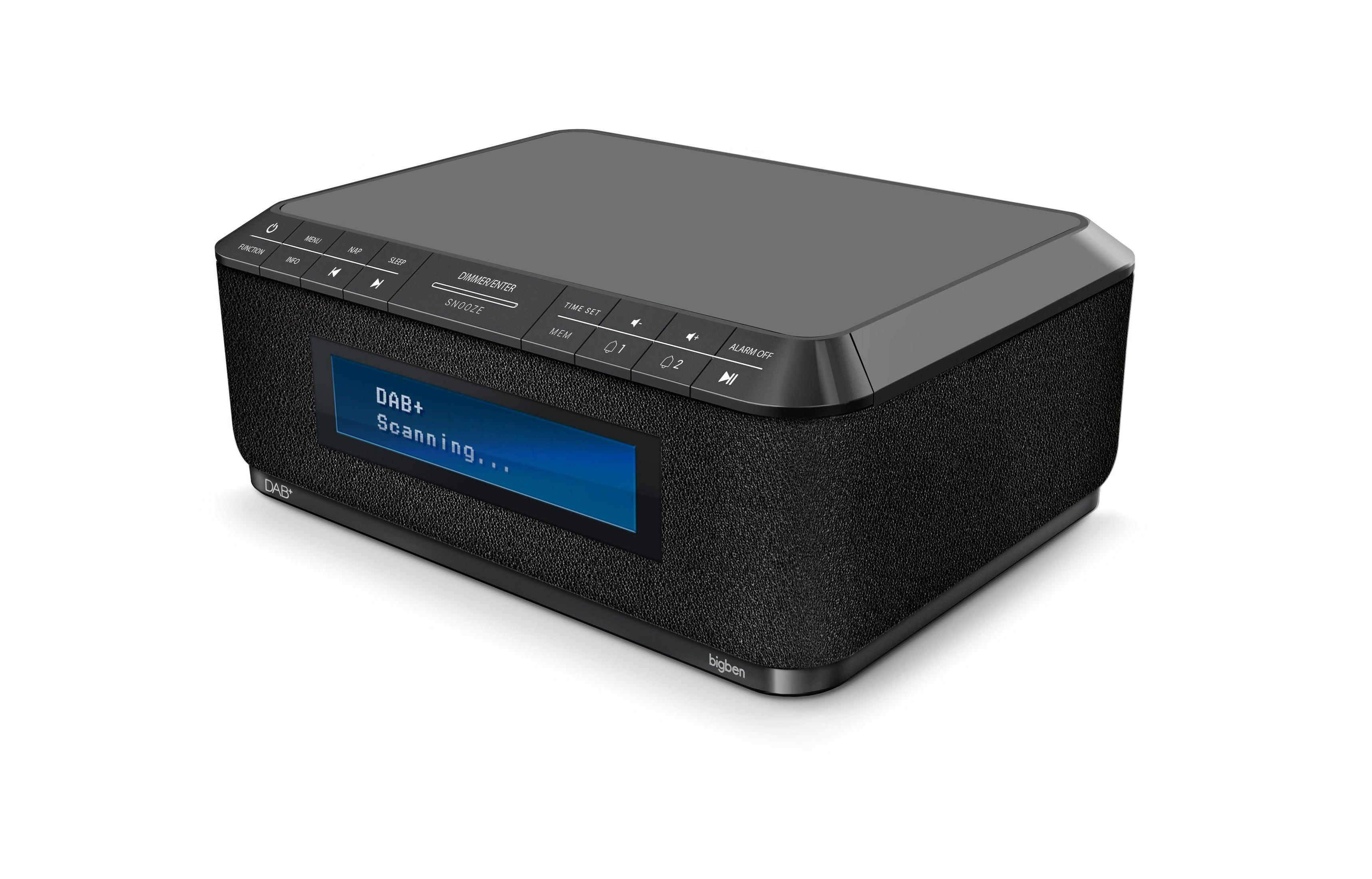 RR AU367607 BIGBEN INDUKTION+DAB Grau 140 AM, FM, GREY Radio-Wecker, DAB+, DAB,