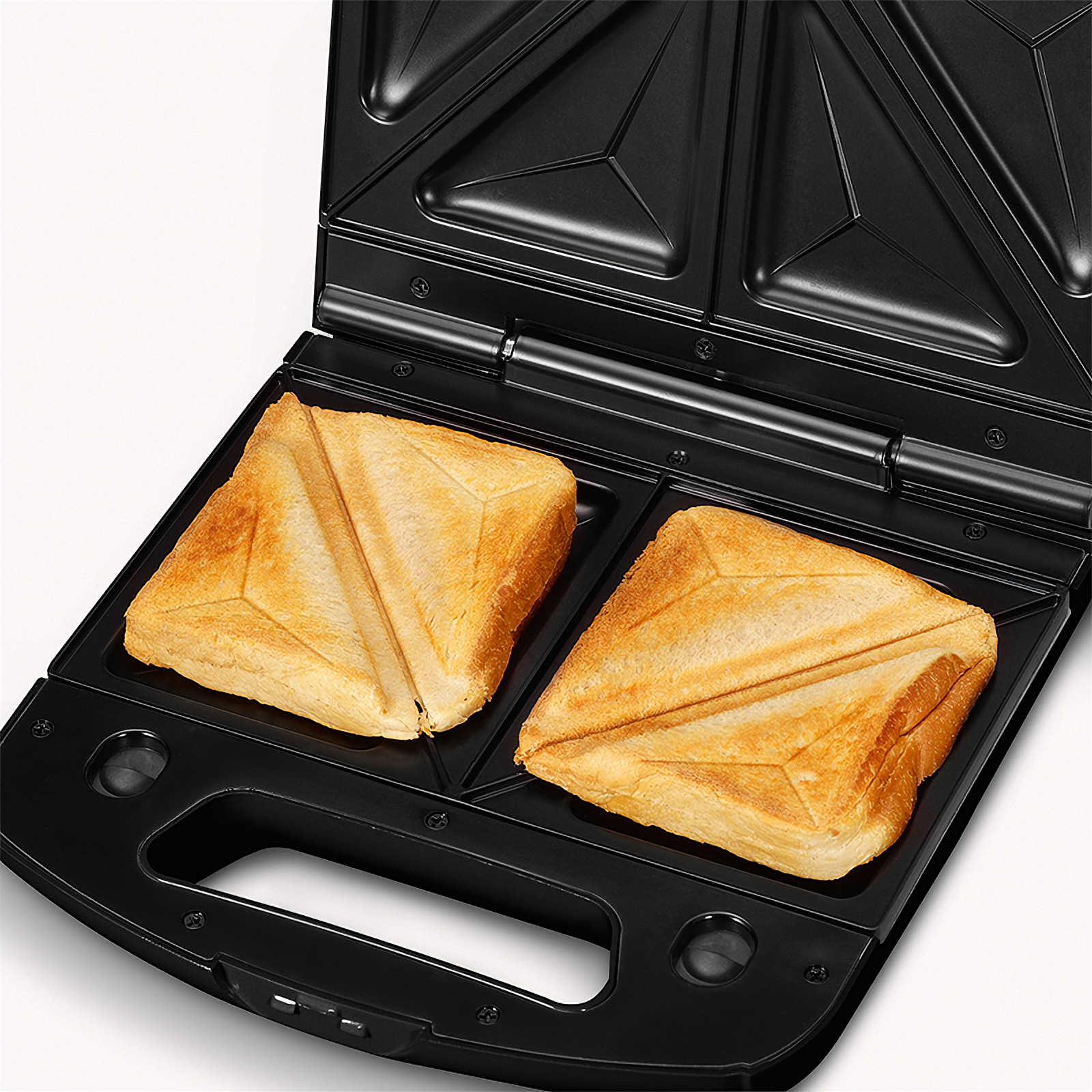 2968 Sandwich-Toaster SEVERIN SA gebürstetschwarzsilber