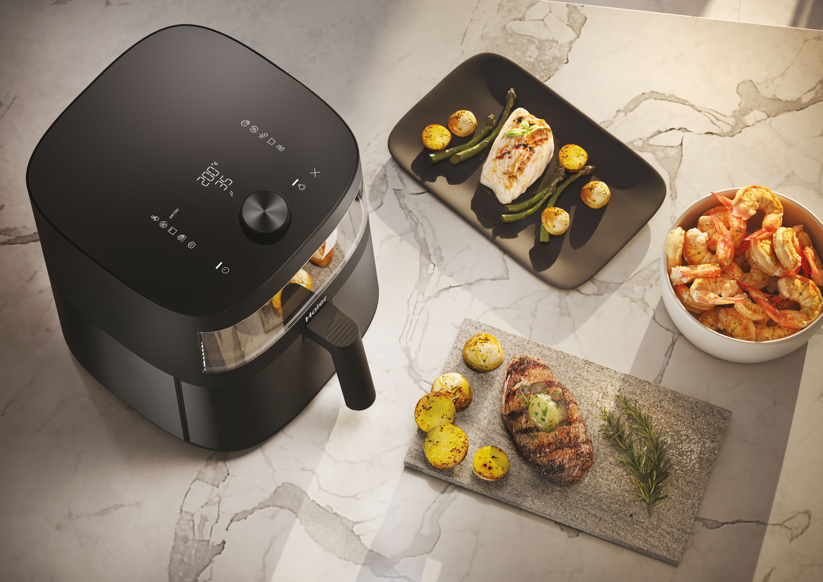 Frytkownica na gorące powietrze HAIER I-Master Series 5 HAF5TWA3 011 Czarny